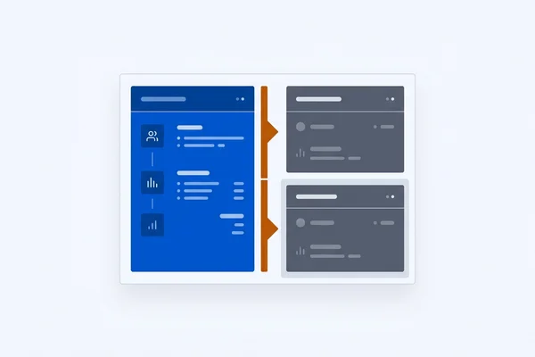 Referral segmentation panel separating assistant traffic from organic and direct