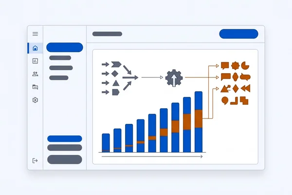Search Console panel highlighting impression trends and query shifts
