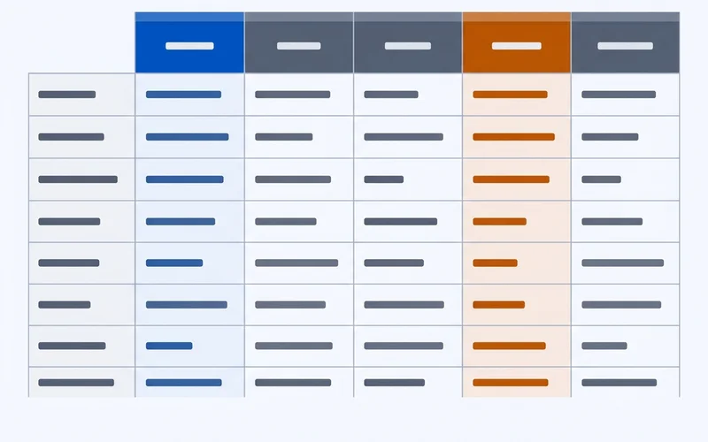 Comparison table panel showing what each term claims versus what the work actually is