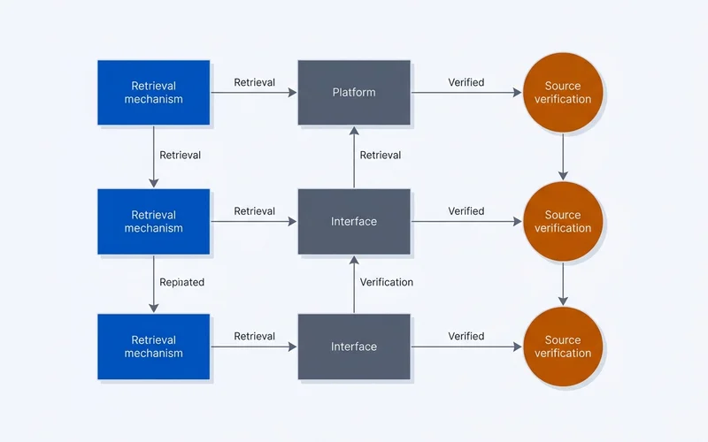 Concept relationship diagram connecting retrieval, grounding and citation